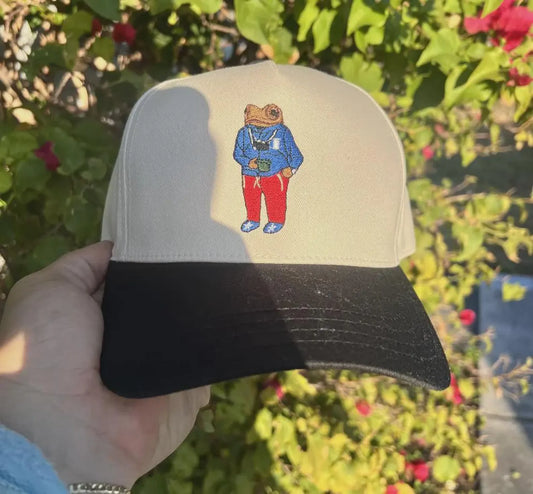 Concho El Coqui Puerto Rico Hat - White/Black